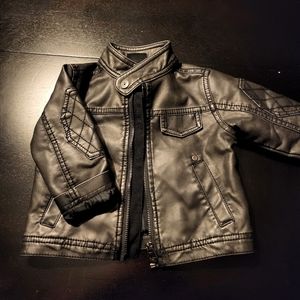 Baby biker style jacket